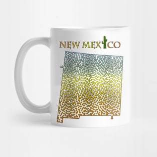 State of New Mexico Colorful Maze Mug